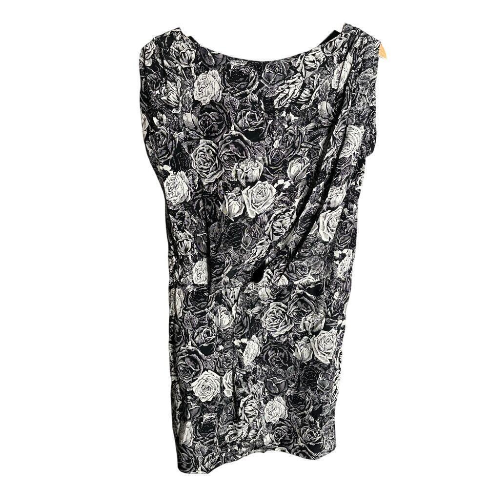 Thakoon Floral Silk Mini Dress Black/White Size 8 - Picture 2 of 4